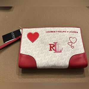 🆕 ❤️Ralph Lauren Catch-All Small Pouch Logo Wallet. NWT